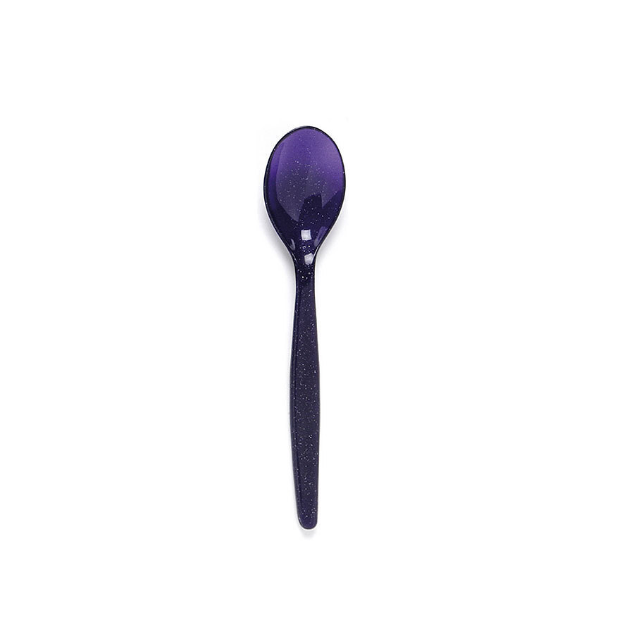 Polycarbonate Teaspoon Purple Sparkle 14.5cm