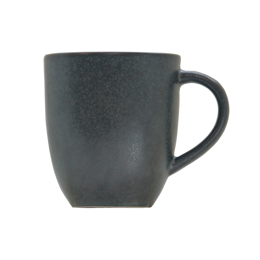 Artisan Andromeda Vitrified Stoneware Black Mug 12oz