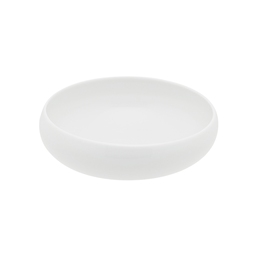 Guy Degrenne Gourmet Stoneware White Round Slanted Rim Bowl 16cm 100cl