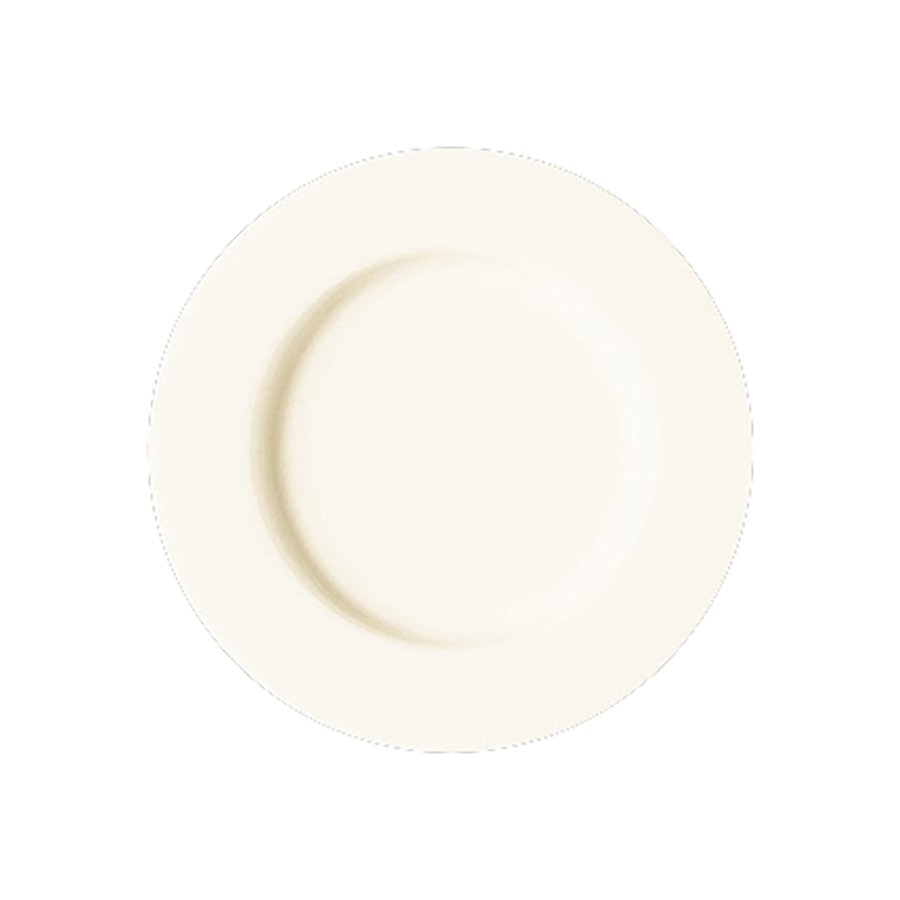 Rak Nordic Vitrified Porcelain White Round Mini Rimmed Plate 10cm