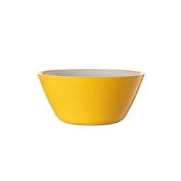 Yellow & White 19cm Acrylic Display Bowl
