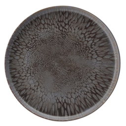 Utopia Nocturne Stoneware Grey Round Coupe Plate 28cm