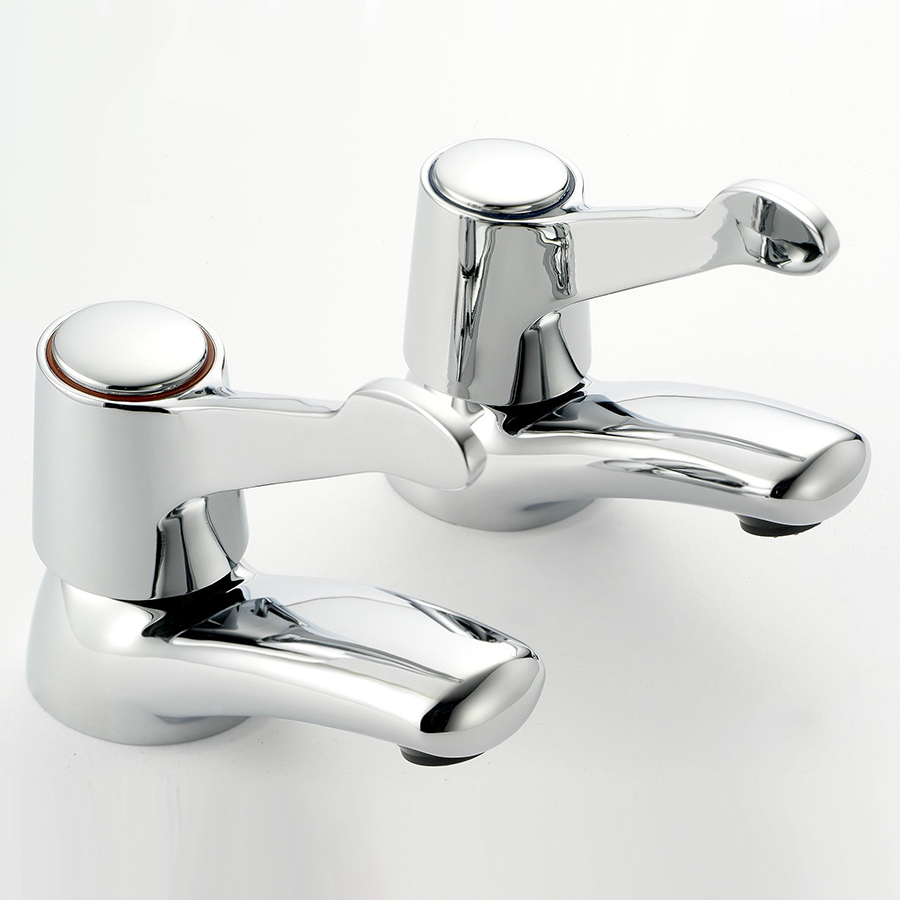 Quick Service Set of ½ inch Basin Taps - Lever Arm Type