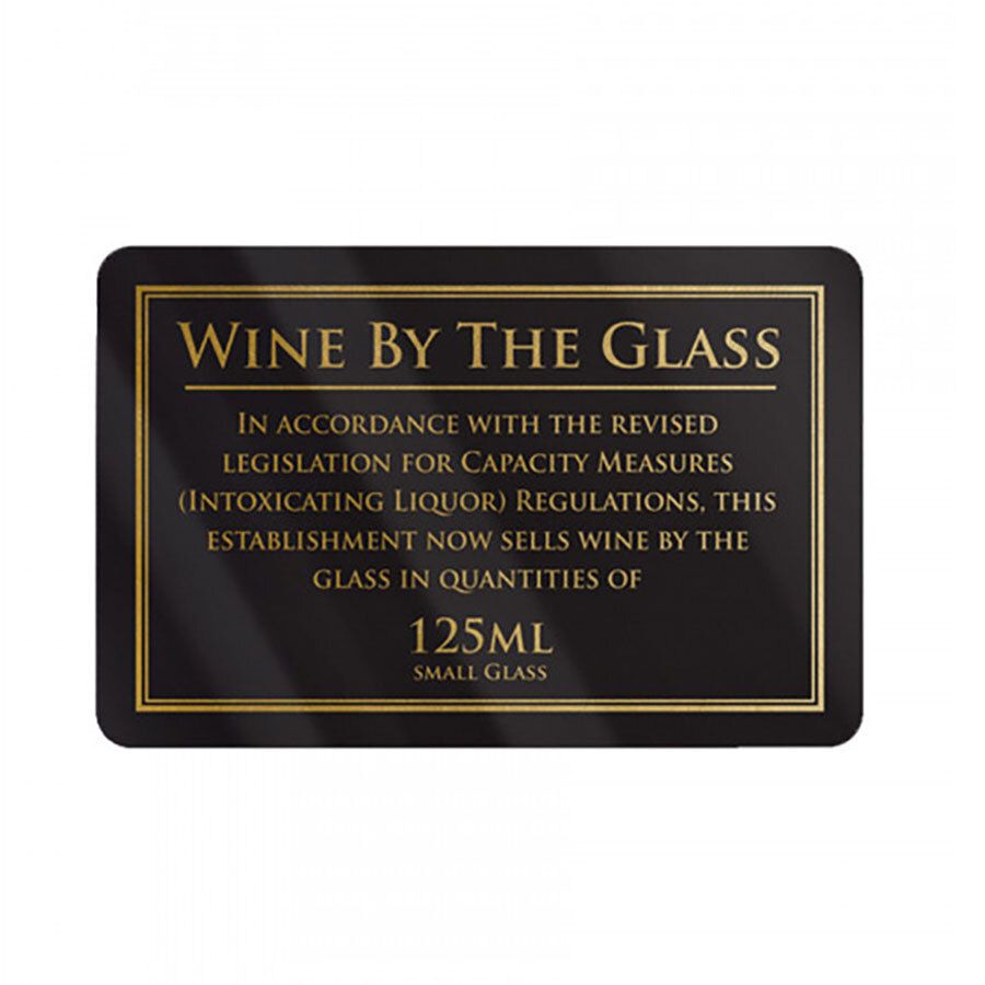 Sign - Wine By The Glass 125ml