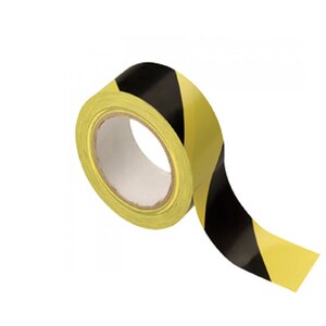 Mileta  Yellow/Black Stripe Adhesive Floor Tape