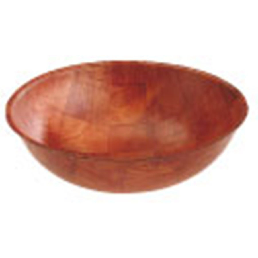 Bowl Brown Wooden Round 20cm