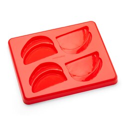Sliced Meat Mould Silicone Red With Lid 24x29x2.5cm