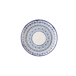 Dudson Harvest Mediterranean Moresque Vitrified Stoneware Blue Round Coupe Plate 21.7cm