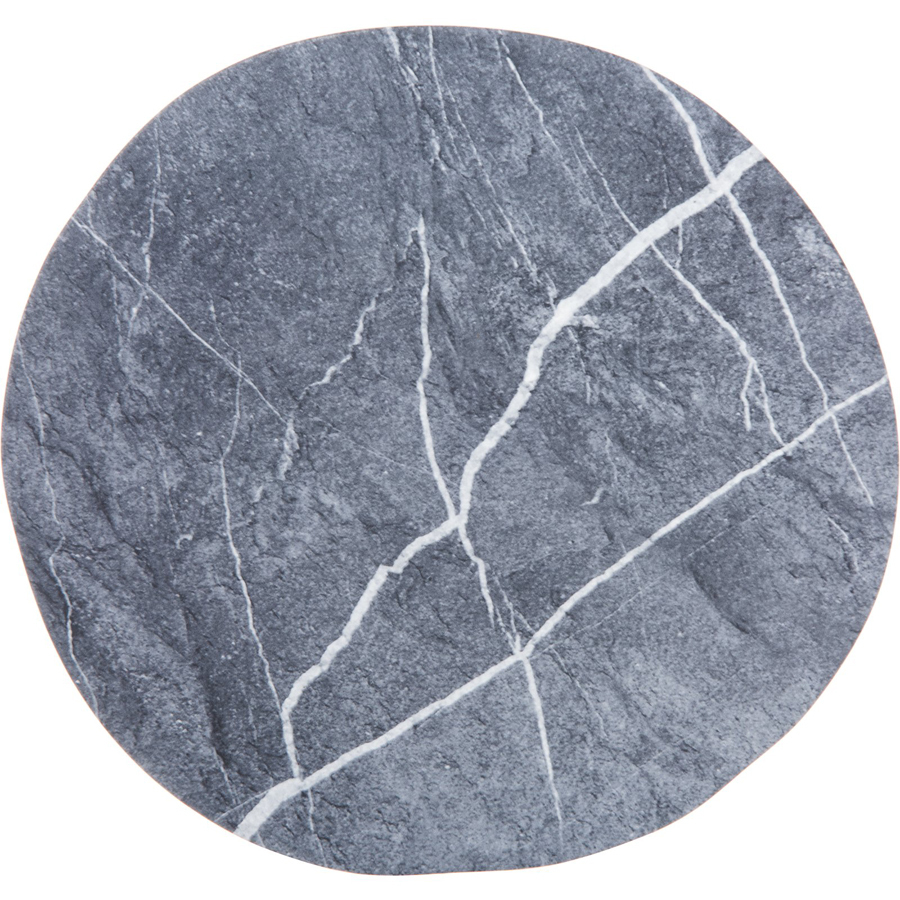 Ridge Melamine Rimless Plate 22.86 cm - Soapstone
