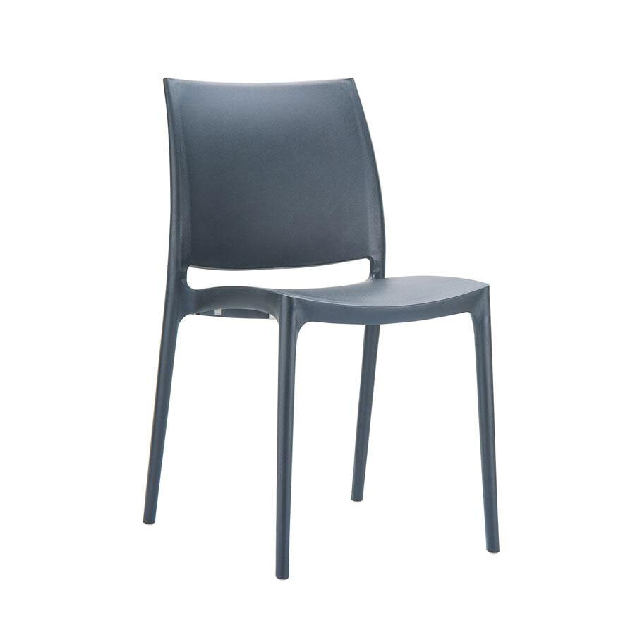 ZAP SPICE Side Chair - Dark Grey - set of 4