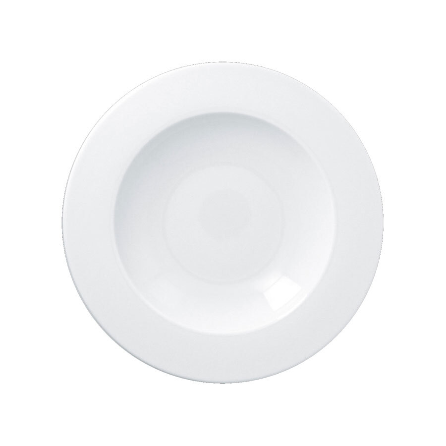 Rak Access Vitrified Porcelain White Round Deep Plate 23cm