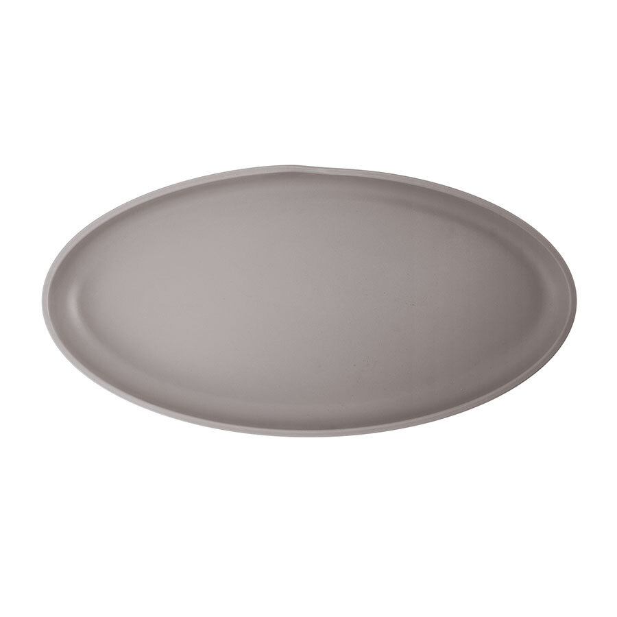 Creative Copenhagen Melamine Matte Sand Brown Oval Dish 400x200x35mm