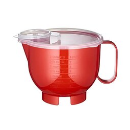 Lakeland Microwave Cookware Stain-Proof Lidded 2ltr Jug Red
