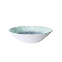 Churchill Studio Prints Fusion Vitrified Porcelain Fusion Blue Round Deep Coupe Bowl 22cm