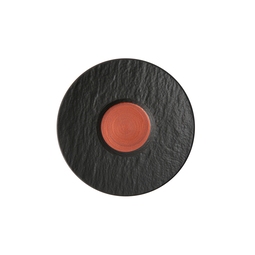 Villeroy & Boch Manufacture Rock Glow Black Porcelain Round Coffee Saucer 15.5cm