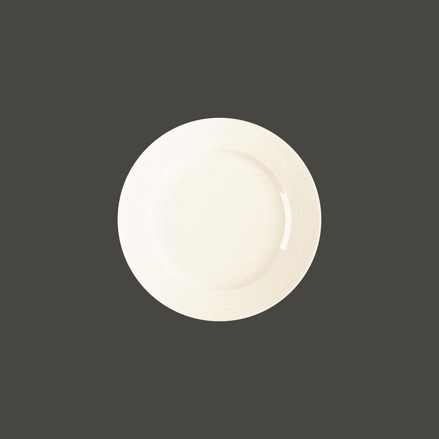 Rak Rondo Vitrified Porcelain White Round Flat Plate 27cm