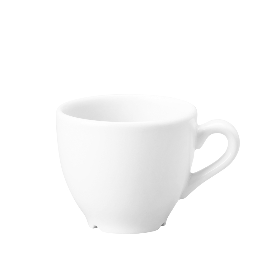 Churchill Vellum Vitrified Porcelain White Espresso Cup 10cl 3.5oz