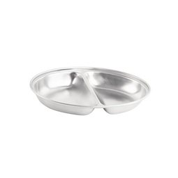 Serving Dish Two Comp Stainless Steel Oval 36x21.5x4cm