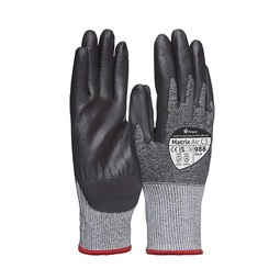 Polyco Matrix Polyurethane Grey And Black Air C3 Cut Resistant Glove