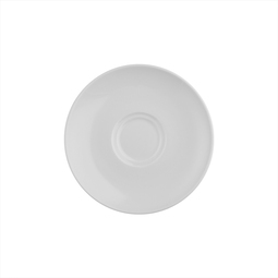 Crème Renoir Vitrified Porcelain White Round Saucer 13cm