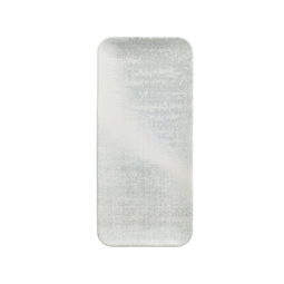 Dudson Jute Vitrified Porcelain Grey Organic Rectangular Plate 34.6x15.6cm