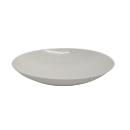 Astera Peel Vitrified Porcelain White Round Coupe Bowl 20cm