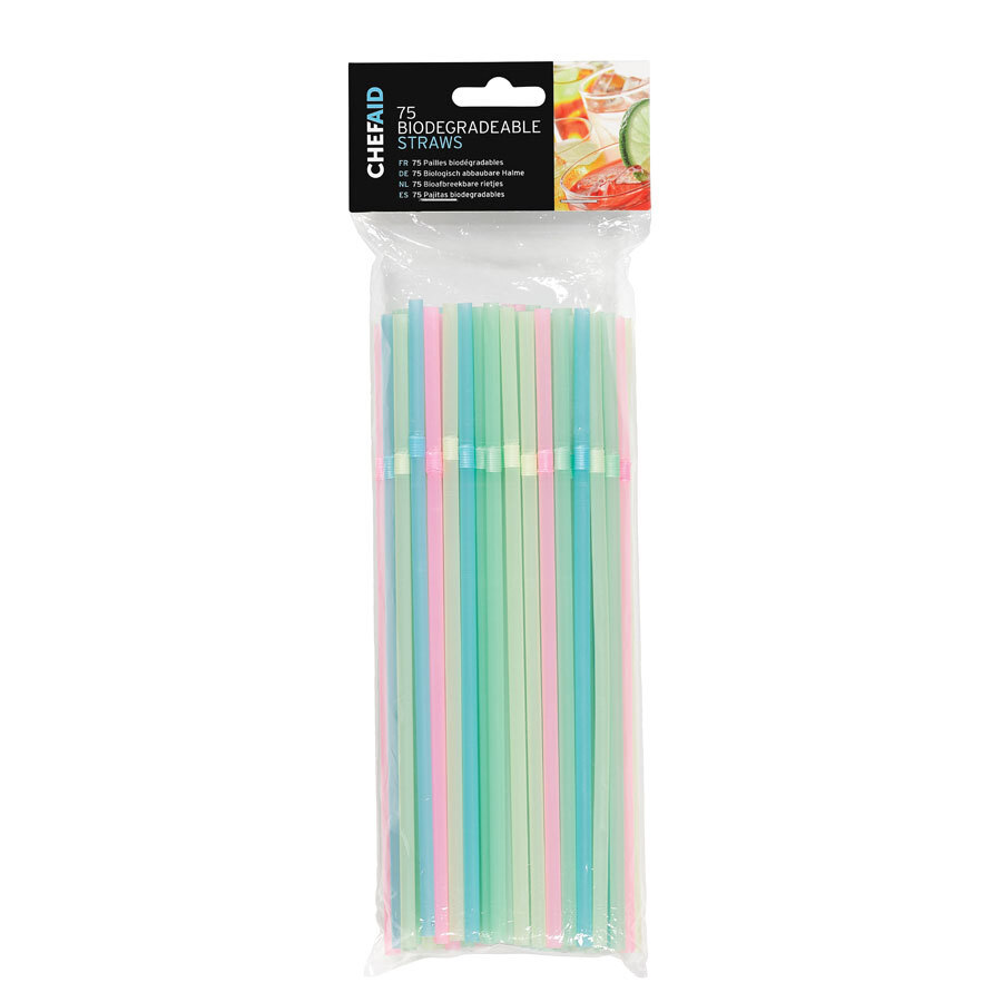 Chef Aid Biodegradable Straws