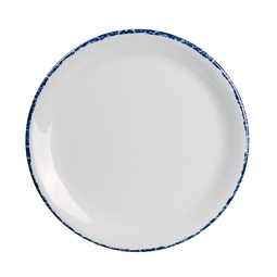 Creations Blue Dapple Melamine Round Coupe Plate 15.2cm