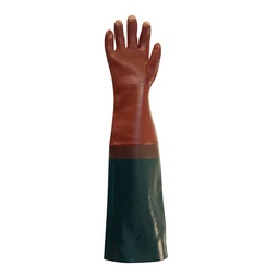Polyco PVC Coated Heavyweight Sleeved Red & Green PVC Gauntlet