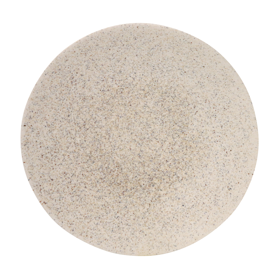 Artisan Shore Vitrified Stoneware Cream Round Coupe Plate 21cm