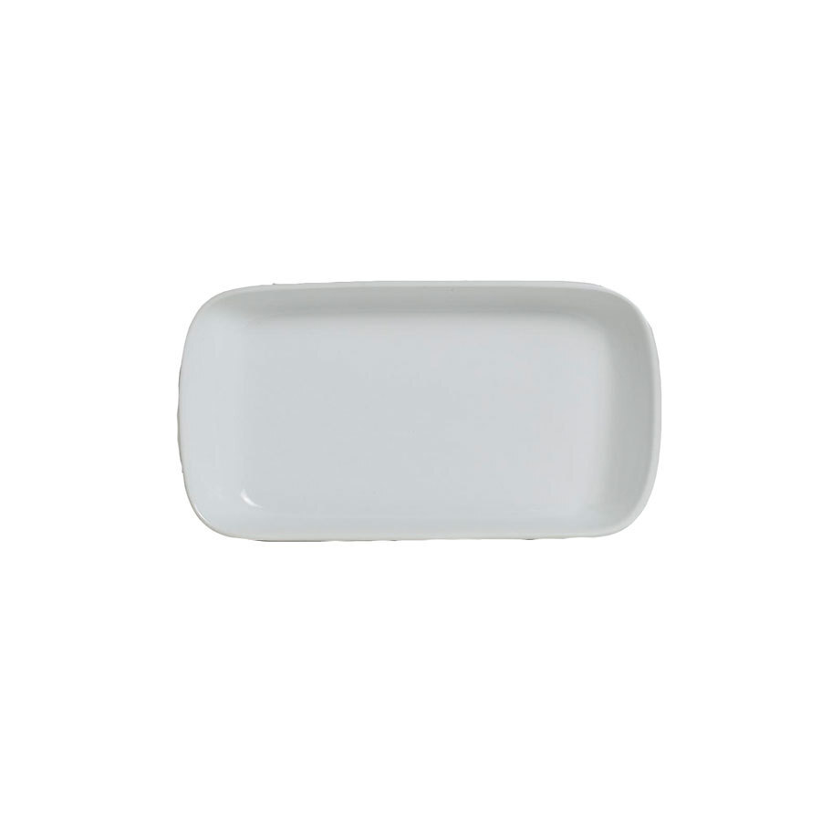 Steelite Varick Vitrified Porcelain White Rectangular Tray 19.7x10.5x2.5cm