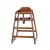 High Chair Self Assembly Walnut 20x19x26.75 inch