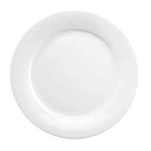 Churchill Art De Cuisine Porcelain White Round Menu Mid Rim Plate 20.3cm