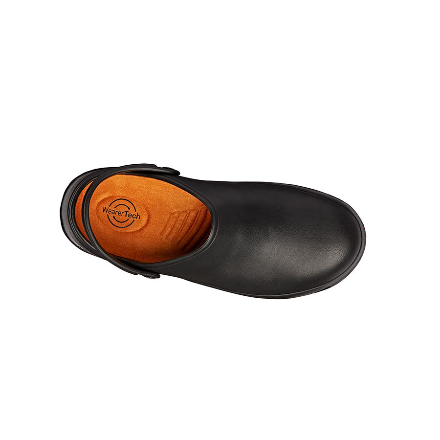 WearerTech Protect Black EVA Unisex Washable Clog With Safety Toe