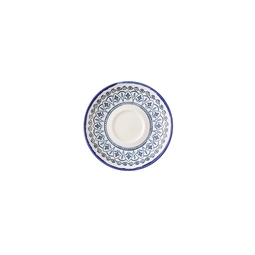 Dudson Harvest Mediterranean Moresque Vitrified Stoneware Blue Cappuccino Saucer 15.6cm