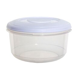 Whitefurze BPA-Free Plastic 0.5L Round Food Storage Box 13x13x7cm