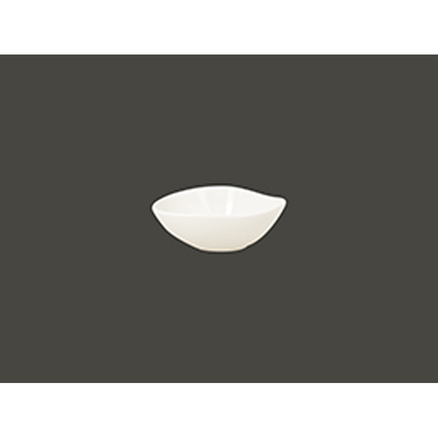 Rak Suggestions Shaped Vitrified Porcelain White Round Salad Bowl 14cm 27cl