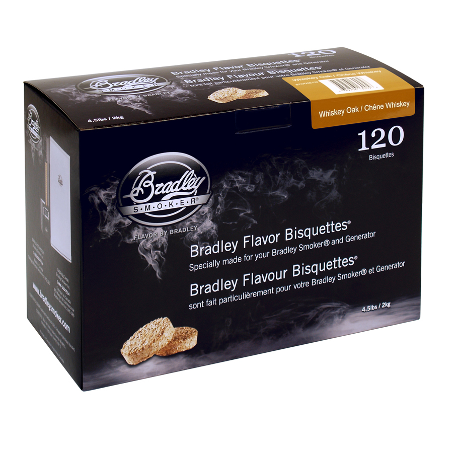 Bradley Bisquettes - Whiskey Oak - pack of 120