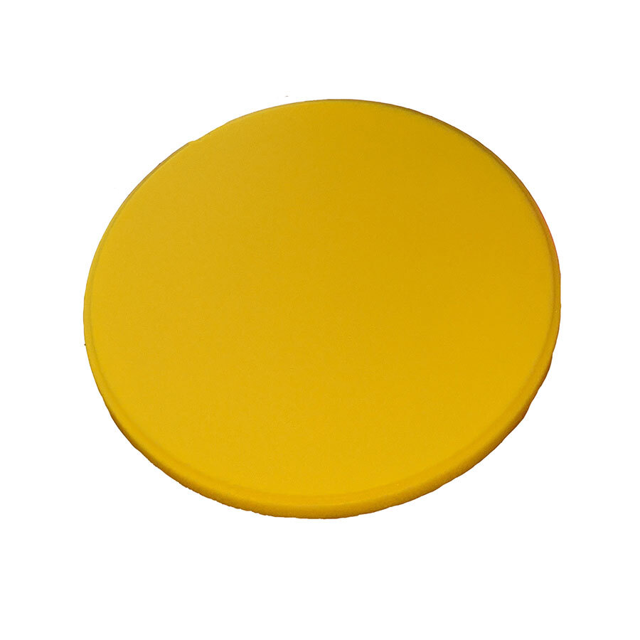 Yellow Silicone Mat - 90mm Dia x 5mmH