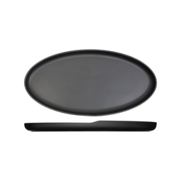 Creative Copenhagen Melamine Matte Black Oval Dish 475x240x35mm