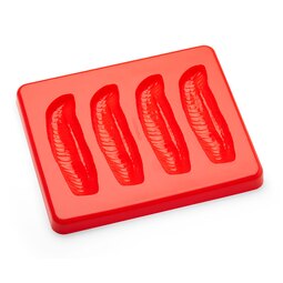 Fish Fillet Mould Silicone Red With Lid 24x29x2.5cm