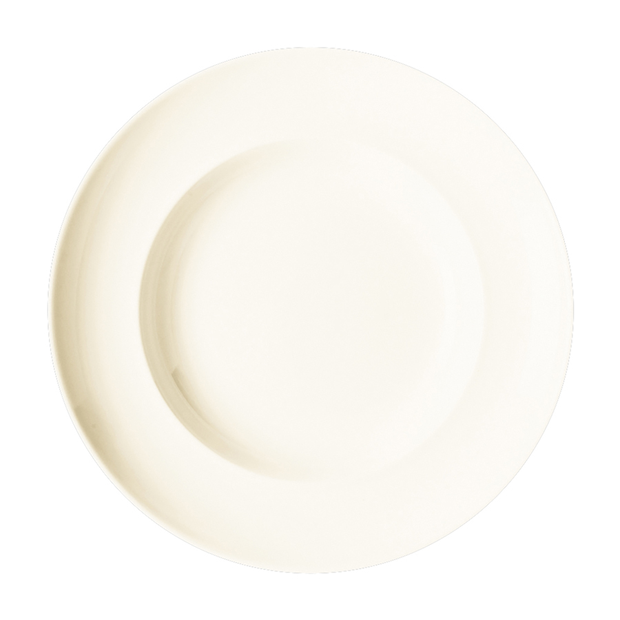 Rak Classic Gourmet Vitrified Porcelain White Round Deep Plate 24cm