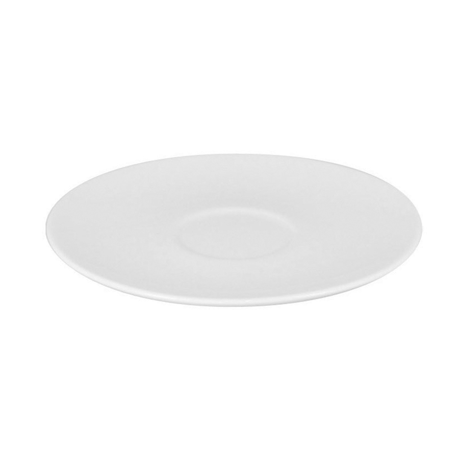 Rak Barista Vitrified Porcelain White Round Saucer 17cm