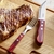 Tramontina 18/10 Stainless Steel Jumbo Polywood Steak Knife red handle