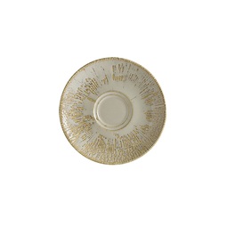 Bonna Sand Snell Vitrified Porcelain Round Coffee Saucer 16cm