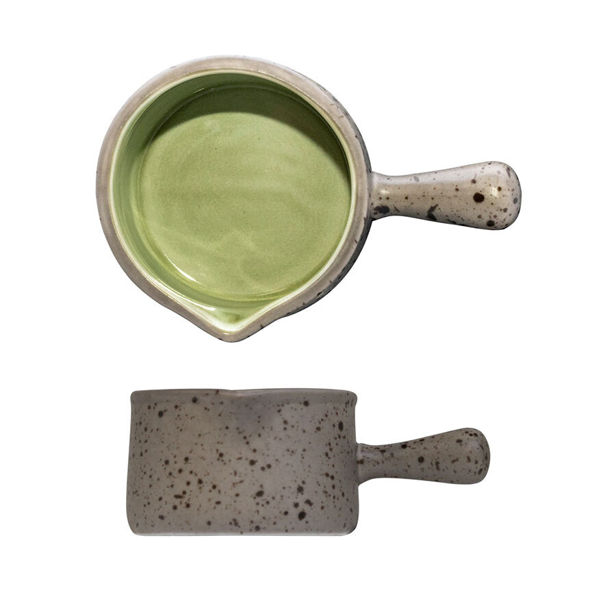 Artisan Elm Vitrified Stoneware Green Sauce Jug 13cl