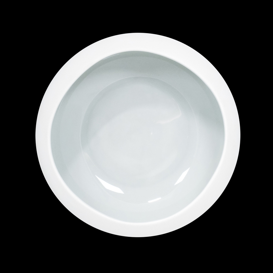 Crème Jouet Vitrified Porcelain Dove Grey Round Bowl 16cm
