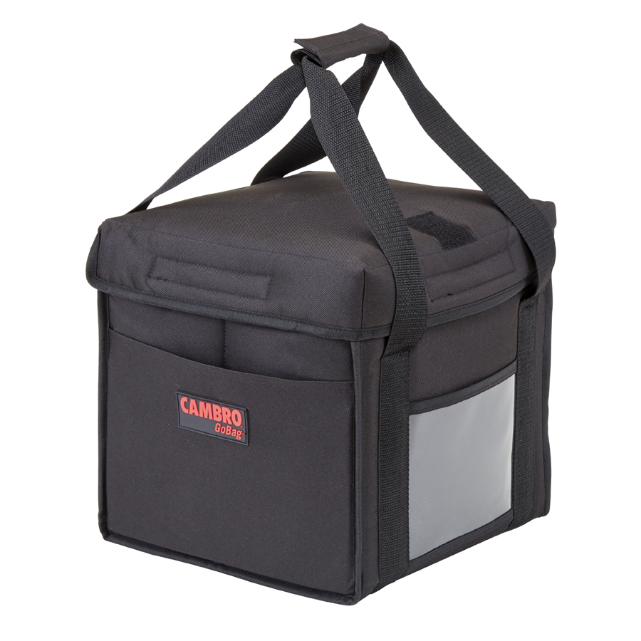 Cambro Go Bag Folding Bags Black Nylon Small 225x225x280mm