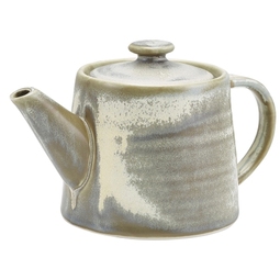 Genware Terra Vitrified Porcelain Matt Grey Teapot 50cl 17.6oz
