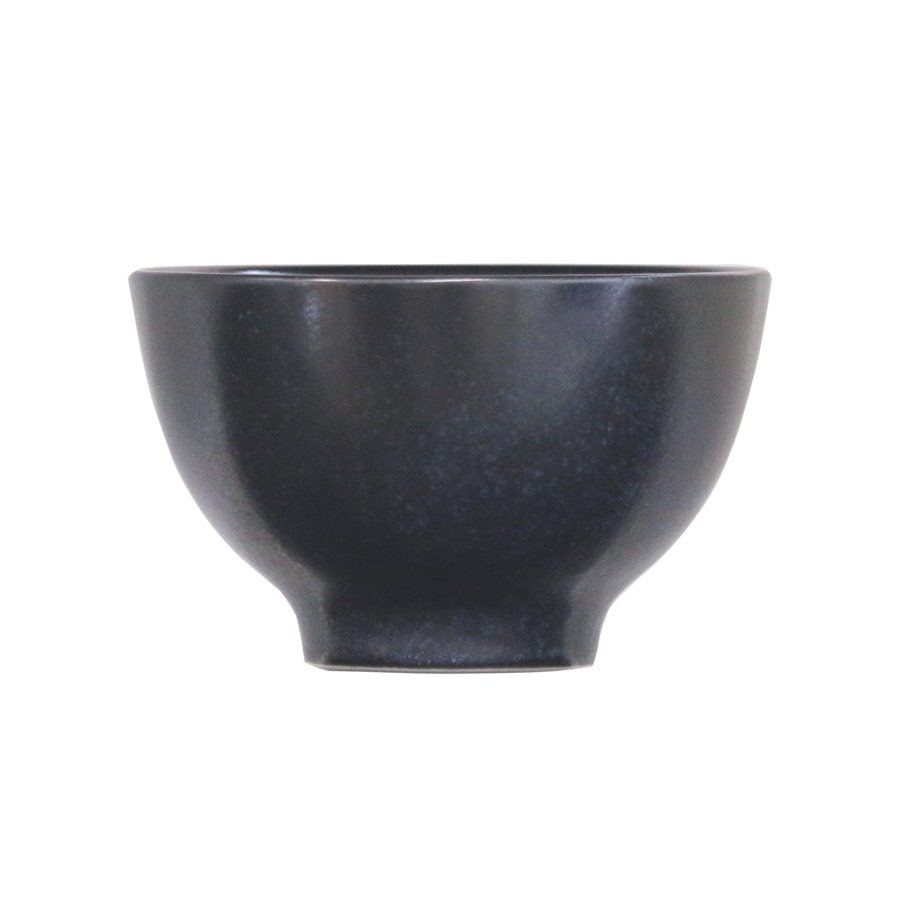 Artisan Andromeda Vitrified Stoneware Round Black Mini Bowl 10cm
